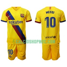 Barcellona Lionel Messi 10 Bambino Maglia Trasferta 2019/2020 Manica Corta (+ Pantaloncini) 